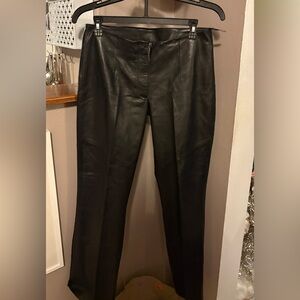 Wilsons Leather Black Straight Leg Pants